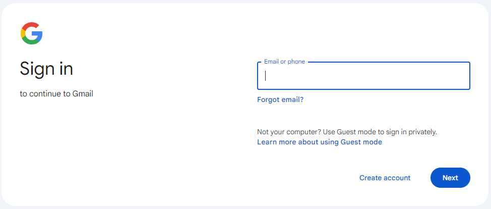 Gmail Login