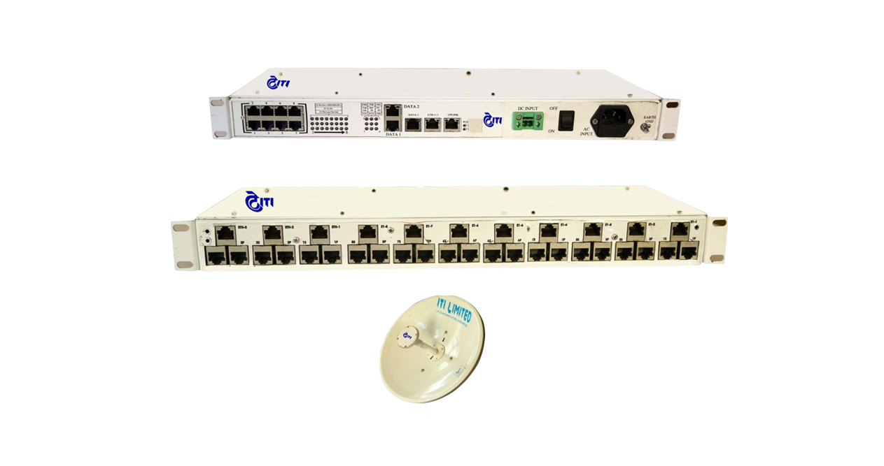 ITI Radio Modem (TYPE-A), Supports 1E1,2E1,4E1,8E1 traffic (G.703/704) ports G.783/784 Compliant.